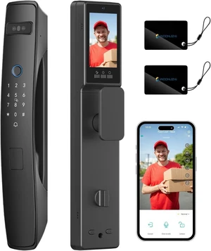 Smart Lock with 3D Face Recognition, Dual Cameras & Doorbell Smart Lock with 3D Face Recognition, Dual Cameras & Doorbell