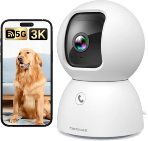 3K Indoor Pet Camera with Phone App, Pan-Tilt Cat & Dog Cameras with Speaker, Baby Monitor for Home Security, Pet/Facial AI Detection, Motion Tracking, 2-Way Talk, 2.4G/5G Wi-Fi 3K Indoor Pet Camera with Phone App, Pan-Tilt Cat & Dog Cameras with Speaker, Baby Monitor for Home Security, Pet/Facial AI Detection, Motion Tracking, 2-Way Talk, 2.4G/5G Wi-Fi