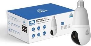 4MP 2K Light Bulb Security Camera with Human & Vehicle Detection, Indoor/Outdoor, Wi-Fi, Two-Way Audio, Night Vision, Cloud Recording, MHL-4-101 4MP 2K Light Bulb Security Camera with Human & Vehicle Detection, Indoor/Outdoor, Wi-Fi, Two-Way Audio, Night Vision, Cloud Recording, MHL-4-101