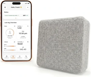 Layla Smart Home Agent, 9-in-1 Smart Sensor & Air Quality Monitor (CO2, bVOC, Humidity) Layla Smart Home Agent, 9-in-1 Smart Sensor & Air Quality Monitor (CO2, bVOC, Humidity)