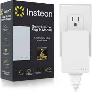 Smart Lamp Dimmer Plug, 300W Dimmable Light Control, White, 2457D2 Smart Lamp Dimmer Plug, 300W Dimmable Light Control, White, 2457D2