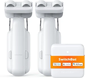 Smart Automatic Curtain Opener, 2 Pack with Hub Mini (Matter Enabled), App/Voice Control, Works with Alexa, Google Home & HomeKit via Matter Smart Automatic Curtain Opener, 2 Pack with Hub Mini (Matter Enabled), App/Voice Control, Works with Alexa, Google Home & HomeKit via Matter