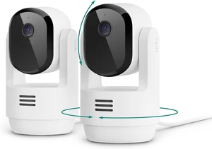 Essential Indoor Pan Tilt Zoom Security Camera, 2K Wired 2-Cam Essential Indoor Pan Tilt Zoom Security Camera, 2K Wired 2-Cam