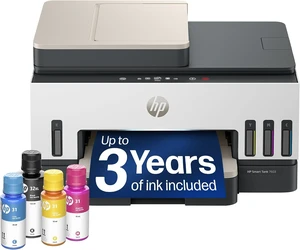 Smart Tank 7603 Wireless All-in-One Ink Tank Printer with Fax & Copier, up to 3 Years of Ink Included, Best for Home Office, Cartridge-Free Refillable, AI-Capable (9B5D1A) Smart Tank 7603 Wireless All-in-One Ink Tank Printer with Fax & Copier, up to 3 Years of Ink Included, Best for Home Office, Cartridge-Free Refillable, AI-Capable (9B5D1A)