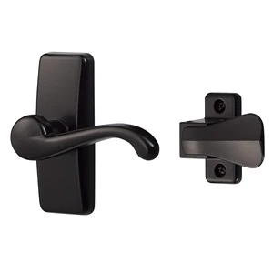 GL Lever Handle Set for Storm & Screen Doors, Storm Door Handle Replacement, Matte Black GL Lever Handle Set for Storm & Screen Doors, Storm Door Handle Replacement, Matte Black