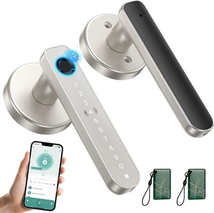 Fingerprint Smart Door Handle with Keypad, Biometric Door Knob for Bedroom & Home Office Fingerprint Smart Door Handle with Keypad, Biometric Door Knob for Bedroom & Home Office