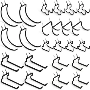 1/4" Pegboard Drill Holder & Tool Utility Hooks, 24-Pack 1/4" Pegboard Drill Holder & Tool Utility Hooks, 24-Pack