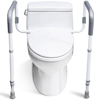 Height & Width Adjustable Toilet Safety Rail for Seniors Height & Width Adjustable Toilet Safety Rail for Seniors