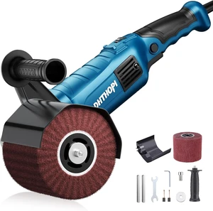 1800W Handheld Electric Burnishing Polisher, 110V 8 Variable Speeds, 3100RPM for Metal, Stainless Steel & Wood 1800W Handheld Electric Burnishing Polisher, 110V 8 Variable Speeds, 3100RPM for Metal, Stainless Steel & Wood