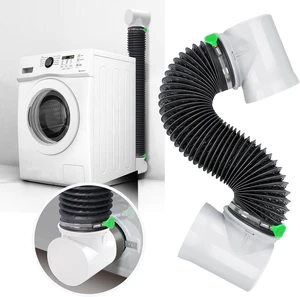 Indoor Dryer Vent Kit for Tight Spaces Hose, 90 Degree Elbow, Connector, Duct, Adapter & Vacuum Attachment Indoor Dryer Vent Kit for Tight Spaces Hose, 90 Degree Elbow, Connector, Duct, Adapter & Vacuum Attachment