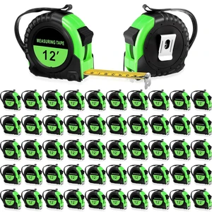 12 Ft Retractable Tape Measures, Bulk 50 Pieces (Green) 12 Ft Retractable Tape Measures, Bulk 50 Pieces (Green)