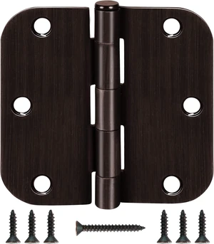 Oil Rubbed Bronze Residential Door Hinges, 3.5" x 3.5" 5/8" Oil Rubbed Bronze Residential Door Hinges, 3.5" x 3.5" 5/8"