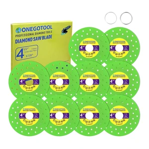4-1/2 Inch Diamond Saw Blade for Angle Grinder, Tile Cutter for Porcelain, Ceramic, Glass & Marble (10 Pcs) 4-1/2 Inch Diamond Saw Blade for Angle Grinder, Tile Cutter for Porcelain, Ceramic, Glass & Marble (10 Pcs)