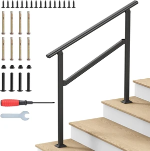 Wrought Iron Hand Rails for 2-5 Outdoor Steps Wrought Iron Hand Rails for 2-5 Outdoor Steps