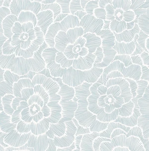 WallPops NUS4048 Saraya Peel & Stick Wallpaper (Blue)