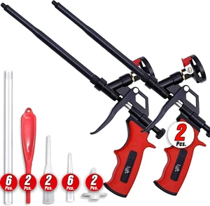 Professional Expanding Foam Spray Gun, 2 Insulation Guns + 18 Extenders Professional Expanding Foam Spray Gun, 2 Insulation Guns + 18 Extenders
