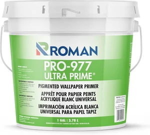 PRO-977 Ultra Prime Wallpaper Primer, Water-Based, White, 1-Gallon PRO-977 Ultra Prime Wallpaper Primer, Water-Based, White, 1-Gallon