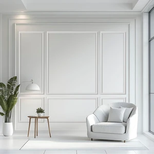 3-Set Peel and Stick Wall Molding Kit, Pre-Cut 24x60in Wainscoting Panels 3-Set Peel and Stick Wall Molding Kit, Pre-Cut 24x60in Wainscoting Panels
