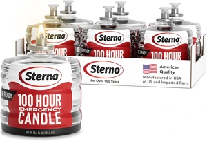 100-Hour Emergency Candles for Power Outages, 6-Pack 100-Hour Emergency Candles for Power Outages, 6-Pack