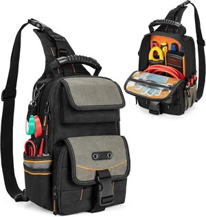 Zippered Electrician Tool Pouch Bag, HVAC Tool Organizer Zippered Electrician Tool Pouch Bag, HVAC Tool Organizer