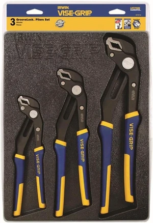 VISE-GRIP GrooveLock V-Jaw Pliers Set, 3-Piece (2078710) VISE-GRIP GrooveLock V-Jaw Pliers Set, 3-Piece (2078710)