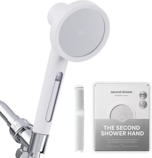 SecondShower Filtered Shower Head with Handheld for Hard Water High Pressure, NSF Certified 99.9% Chlorine Removal, Korean Vitamin C Filter for Soft Skin & Hair (Pure Silver) SecondShower Filtered Shower Head with Handheld for Hard Water High Pressure, NSF Certified 99.9% Chlorine Removal, Korean Vitamin C Filter for Soft Skin & Hair (Pure Silver)