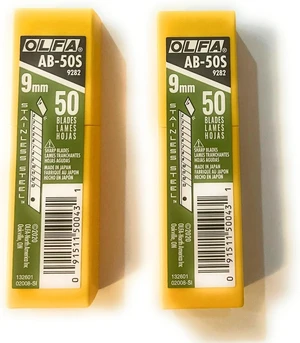 9mm Stainless Steel Snap-Off Blades O L F A 9282 AB-50S, 50-Pack (2PACK), packaging may vary 9mm Stainless Steel Snap-Off Blades O L F A 9282 AB-50S, 50-Pack (2PACK), packaging may vary