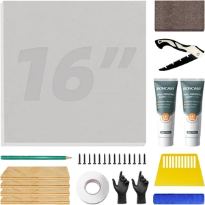 Drywall Repair Kit with 16" x 16" Panel for Large Hole & Ceiling Patch Drywall Repair Kit with 16" x 16" Panel for Large Hole & Ceiling Patch