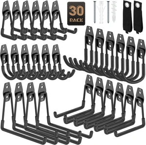 Heavy Duty Garage Hooks for Storage & Hanging, 30-Pack Heavy Duty Garage Hooks for Storage & Hanging, 30-Pack