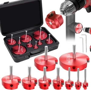 9-Piece PVC Pipe Reamer Kit for 1/2" Drills 1/2" to 4" Inner Cutter Tool for PVC, CPVC, ABS, Conduit & Industrial Pipe, SCH40 Repairs & Pipe Fitting Saver 9-Piece PVC Pipe Reamer Kit for 1/2" Drills 1/2" to 4" Inner Cutter Tool for PVC, CPVC, ABS, Conduit & Industrial Pipe, SCH40 Repairs & Pipe Fitting Saver