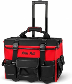 18-Inch Heavy Duty Rolling Tool Bag with Wheels & Telescoping Handle Durable Multi-Pocket Organizer for Electrical, Plumbing, HVAC & Mechanic Tools 18-Inch Heavy Duty Rolling Tool Bag with Wheels & Telescoping Handle Durable Multi-Pocket Organizer for Electrical, Plumbing, HVAC & Mechanic Tools