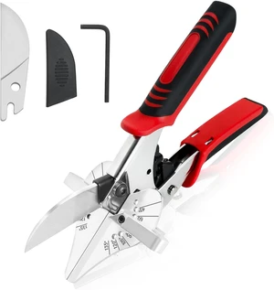 Ratchet Miter Shears with Adjustable 45°-135° Angle Cutting Ratchet Miter Shears with Adjustable 45°-135° Angle Cutting