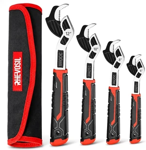 4 Pack Self-Adjusting Self-Locking Pipe Wrench Set Pipe Vise Tools 4 Pack Self-Adjusting Self-Locking Pipe Wrench Set Pipe Vise Tools