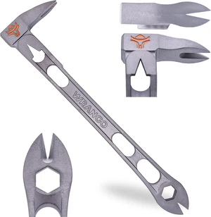 9.5" Titanium Cats Paw Pry Bar Nail Puller, 45% Lighter Than Steel, 13mm Bolt Remover, Professional Contractor Grade, 5% Donated to Help Farmers 9.5" Titanium Cats Paw Pry Bar Nail Puller, 45% Lighter Than Steel, 13mm Bolt Remover, Professional Contractor Grade, 5% Donated to Help Farmers