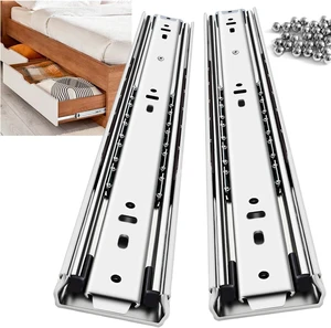 Heavy Duty Full Extension Side Mount Drawer Slides 14 16 18 20 22 24 26 28 30 32 34 36 40 Inch, 150 Lbs Metal Dresser & Cabinet Rails Tracks Glides Runner, 1 Pair (Without Lock, 18 Inch) Heavy Duty Full Extension Side Mount Drawer Slides 14 16 18 20 22 24 26 28 30 32 34 36 40 Inch, 150 Lbs Metal Dresser & Cabinet Rails Tracks Glides Runner, 1 Pair (Without Lock, 18 Inch)