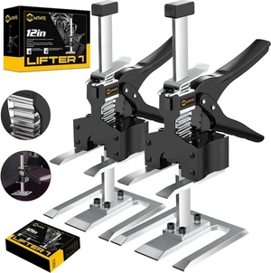 2 Pack Labor Saving Arm Furniture Jack Lifter Tool, Black & Yellow 2 Pack Labor Saving Arm Furniture Jack Lifter Tool, Black & Yellow