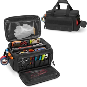 14-Inch Tactical Tool Bag Tool Storage Organizer & Range Bag, Black 14-Inch Tactical Tool Bag Tool Storage Organizer & Range Bag, Black