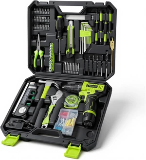 12V Cordless Drill Tool Set with 25+1 Torque Setting, Tool Kit Box for Home 12V Cordless Drill Tool Set with 25+1 Torque Setting, Tool Kit Box for Home
