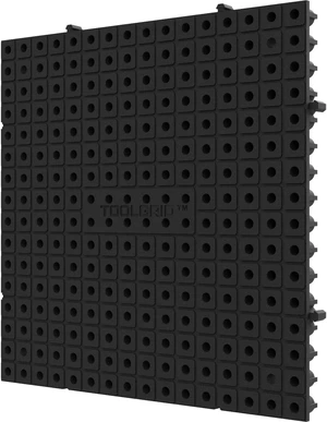 6x6 Modular Tool Organizer Boards Custom Toolbox & Socket Organizer System, Garage Organization & Storage Wall Panel for Home Improvement, 16 Pack, BLACK 6x6 Modular Tool Organizer Boards Custom Toolbox & Socket Organizer System, Garage Organization & Storage Wall Panel for Home Improvement, 16 Pack, BLACK