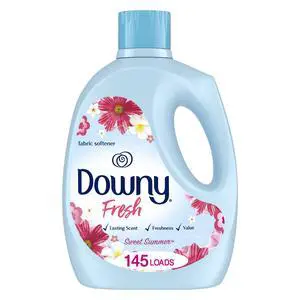Downy Fresh Non-Concentrated Liquid Fabric Softener, Sweet Summer Scent, 125 fl oz, 145 Loads Downy Fresh Non-Concentrated Liquid Fabric Softener, Sweet Summer Scent, 125 fl oz, 145 Loads