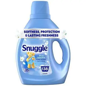 Snuggle Liquid Fabric Softener, Cuddle-Up Fresh Blue Sparkle, 93.8 oz, 138 Loads Snuggle Liquid Fabric Softener, Cuddle-Up Fresh Blue Sparkle, 93.8 oz, 138 Loads