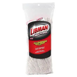 Libman Heavy Duty Cut-End Cotton & Polyester Wet Mop Refill with Clip Attachment Libman Heavy Duty Cut-End Cotton & Polyester Wet Mop Refill with Clip Attachment