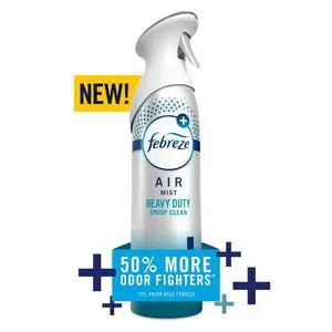 Febreze Air Mist Air Freshener Spray, Heavy Duty Crisp Clean, 8.1oz Febreze Air Mist Air Freshener Spray, Heavy Duty Crisp Clean, 8.1oz