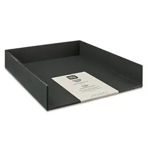 Pen+Gear Simulated Leather Letter Tray, 10 in x 12 in x 2 in, Rich Black Pen+Gear Simulated Leather Letter Tray, 10 in x 12 in x 2 in, Rich Black