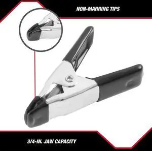 Hyper Tough 12-Piece Mini Metal Spring Clamp Set Hyper Tough 12-Piece Mini Metal Spring Clamp Set