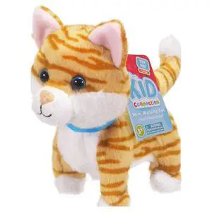 Kid Connection Miniature Electronic Walking Pet Orange Striped Cat, 6in Height, Toddler Plush Toys Kid Connection Miniature Electronic Walking Pet Orange Striped Cat, 6in Height, Toddler Plush Toys