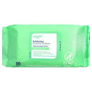 Equate Exfoliating Cleansing Towelettes with Cucumber, Aloe, and Green Tea, 100 Count Equate Exfoliating Cleansing Towelettes with Cucumber, Aloe, and Green Tea, 100 Count