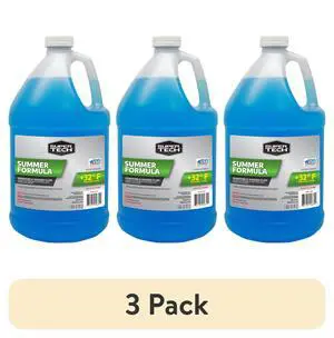 (3 pack) Super Tech Summer Formula +32F Windshield Washer Fluid for All Vehicle Types, 1 Gallon (3 pack) Super Tech Summer Formula +32F Windshield Washer Fluid for All Vehicle Types, 1 Gallon