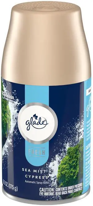 Glade Automatic Spray Air Freshener Refills, Sea Mist & Cypress, Fresh Collection, 6.2 oz Glade Automatic Spray Air Freshener Refills, Sea Mist & Cypress, Fresh Collection, 6.2 oz