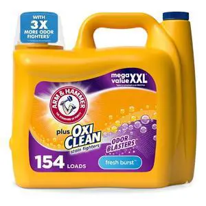 ARM & HAMMER Plus OxiClean with Odor Blasters Fresh Burst Liquid Laundry Detergent, 200.2 Fl Oz ARM & HAMMER Plus OxiClean with Odor Blasters Fresh Burst Liquid Laundry Detergent, 200.2 Fl Oz